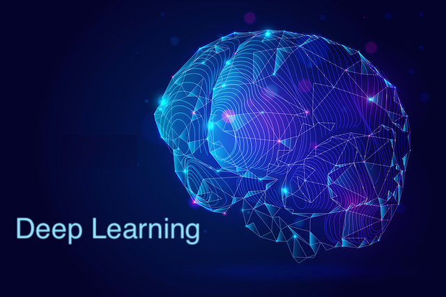 Digital brain representing deep learning